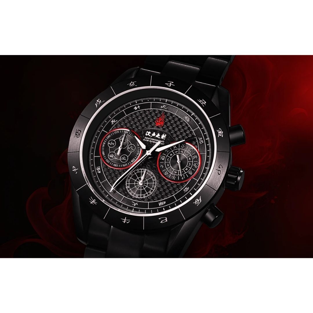 Hell's Paradise Edo Time Chronograph Wristwatch - Jam Tangan Kronograf Jigokuraku Nuansa Jepang