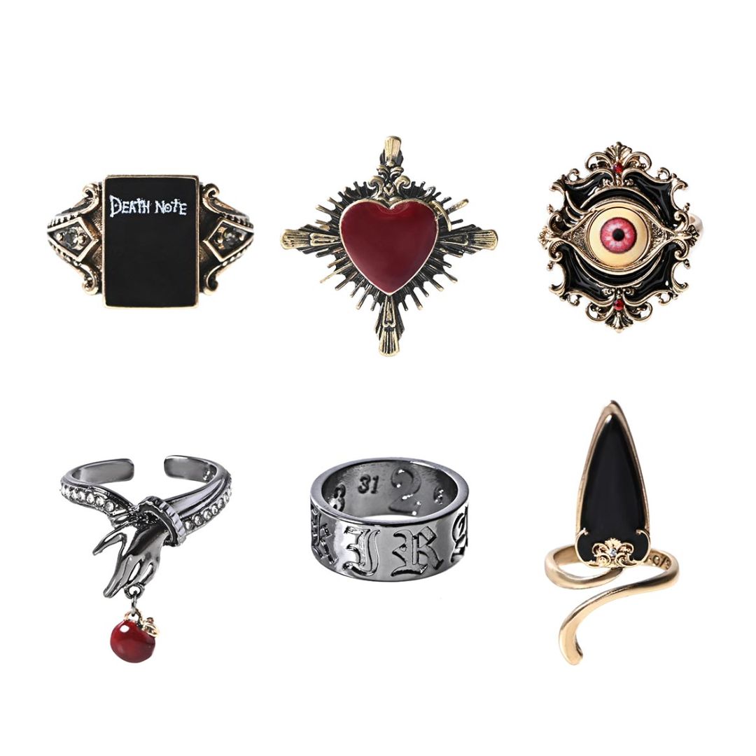 Set Cincin DEATH NOTE x MAYLA CLASSIC - ICONIQUE STORY RING OBJECT - Koleksi Cincin Ikonik Kisah Death Note Set Cincin DEATH NOTE x MAYLA CLASSIC - ICONIQUE STORY RING OBJECT - Koleksi Cincin Ikonik Kisah Death Note