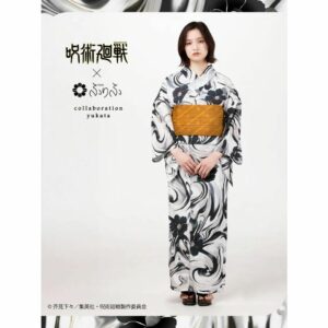 Yukata Jujutsu Kaisen Geto Suguru Women Yukata and Heko Obi Set PO-25