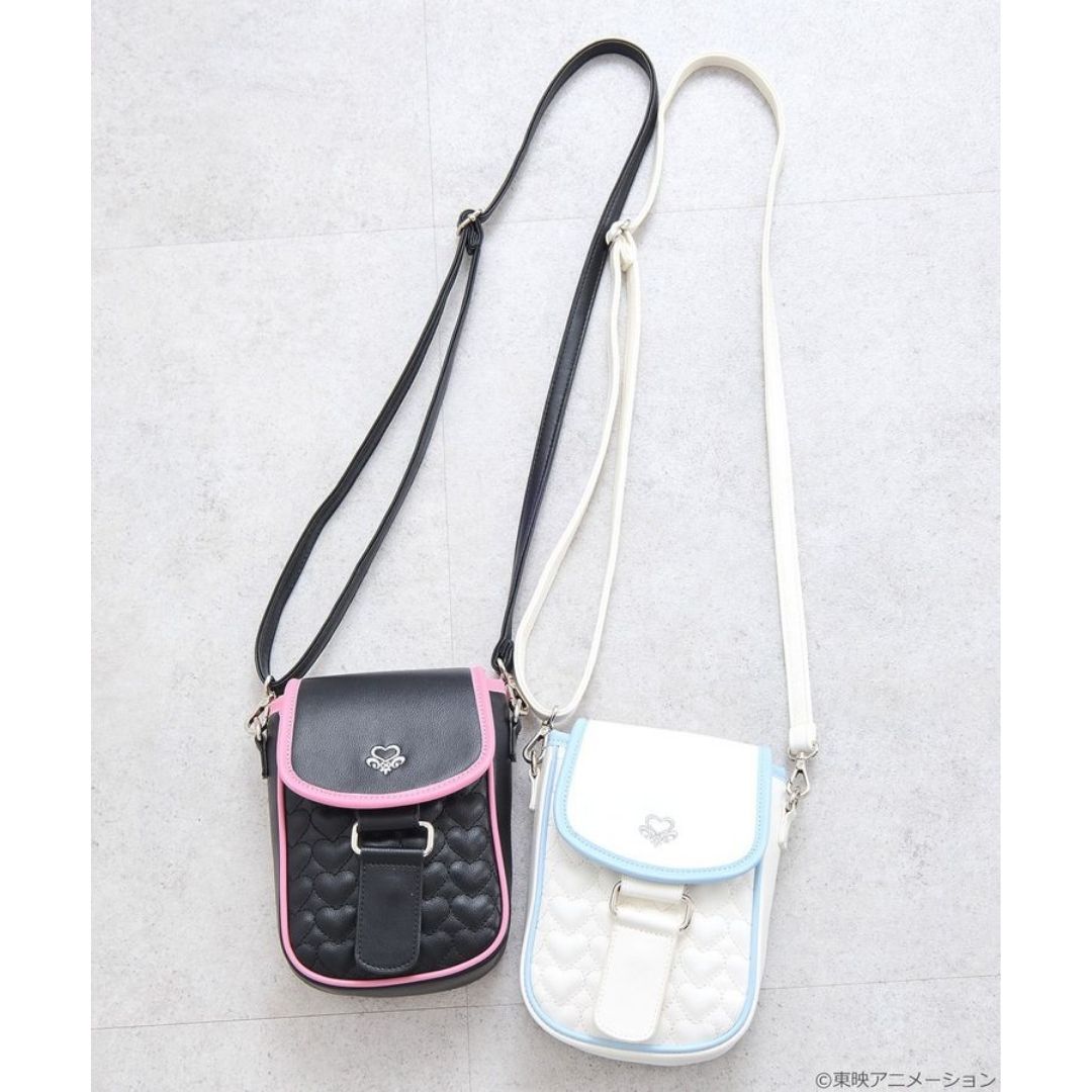Tas Bahu Mini Futari wa Pretty Cure (BLACK/WHITE) - earth music&ecology Japan Label