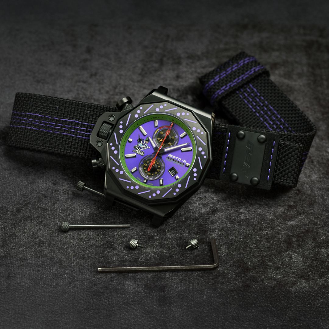 Jam Tangan EVAR × MOTO-R Ver. Unit 01 Limited Edition Desain Eksklusif PO-25 Jam Tangan EVAR × MOTO-R Ver. Unit 01 Limited Edition Desain Eksklusif PO-25