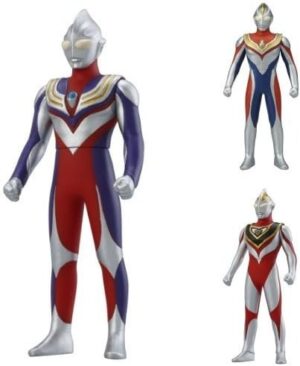 BANDAI Ultra Hero Series Heisei 3 Trilogy Set