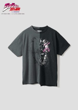 Graniph JoJo's Bizarre Adventure - I'm Giving Up My Humanity! Big Silhouette T-shirt 54% cotton