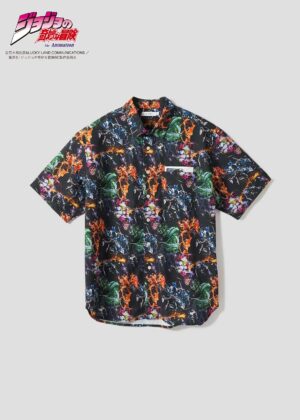 Graniph JoJo's Bizarre Adventure - Stand User Pattern Loose Fit Short Sleeve Shirt 92% polyester Graniph JoJo's Bizarre Adventure - Stand User Pattern Loose Fit Short Sleeve Shirt 92% polyester