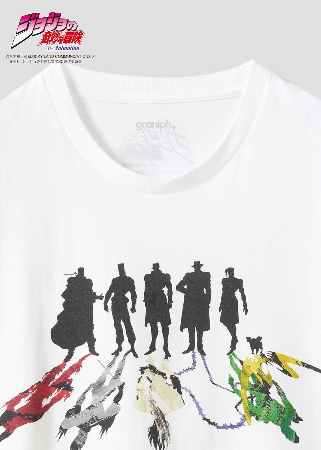 Graniph JoJo's Bizarre Adventure - Stardust Crusaders T-shirt 100% cotton Graniph JoJo's Bizarre Adventure - Stardust Crusaders T-shirt 100% cotton