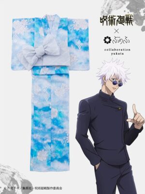 Jujutsu Kaisen "Gojo Satoru (Kaitama/Tamaori)" Women's Yukata + Heko Obi Set (RD-JP25) Jujutsu Kaisen "Gojo Satoru (Kaitama/Tamaori)" Women's Yukata + Heko Obi Set (RD-JP25)