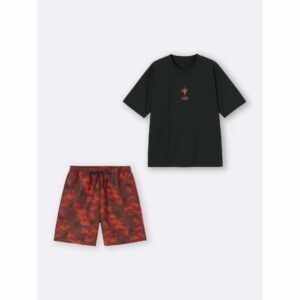 Lounge Set GU DEATH STRANDING 2: ON THE BEACH (Warna: 09 Black): Bersantai dengan Gaya Higgs!