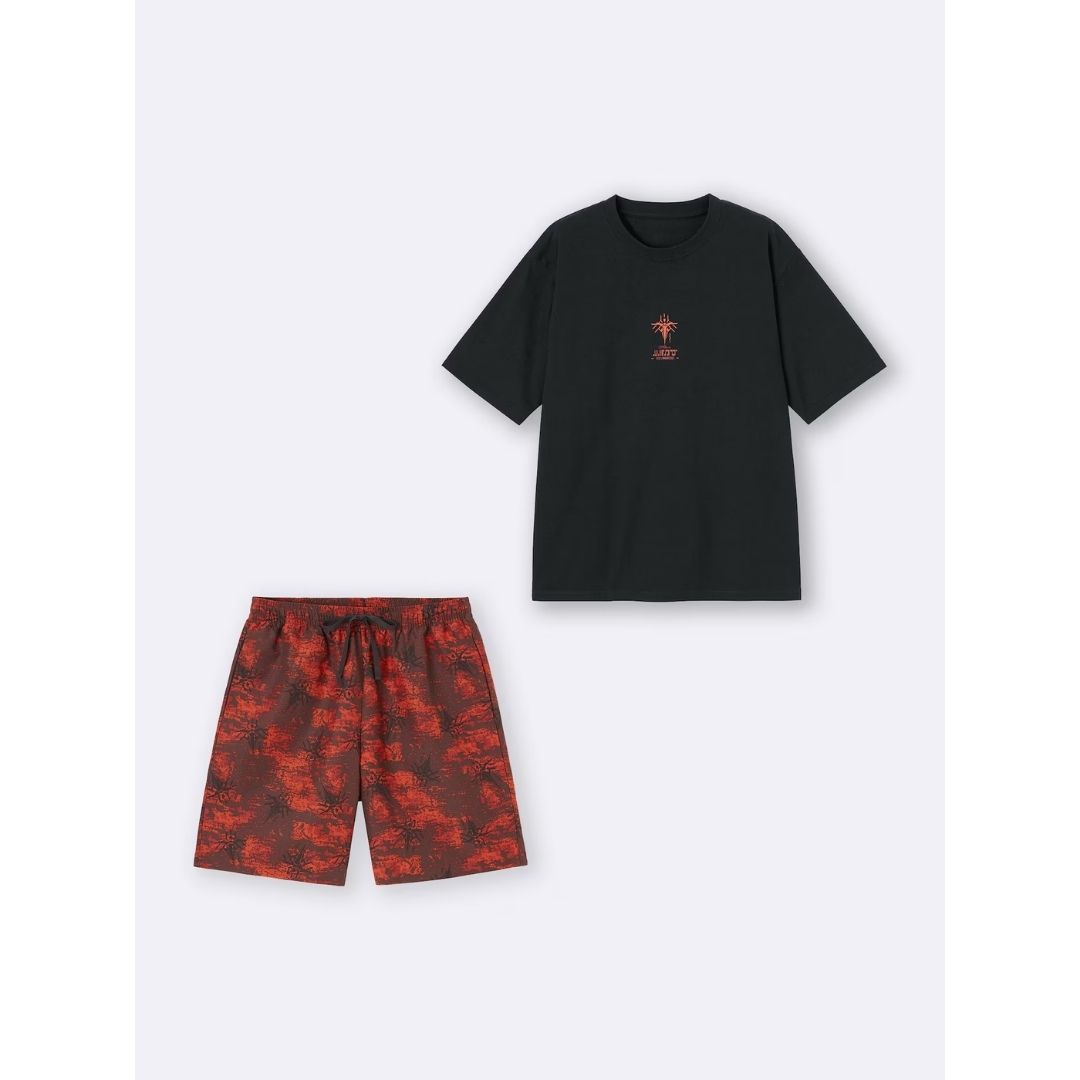 Lounge Set GU DEATH STRANDING 2: ON THE BEACH (Warna: 09 Black): Bersantai dengan Gaya Higgs!