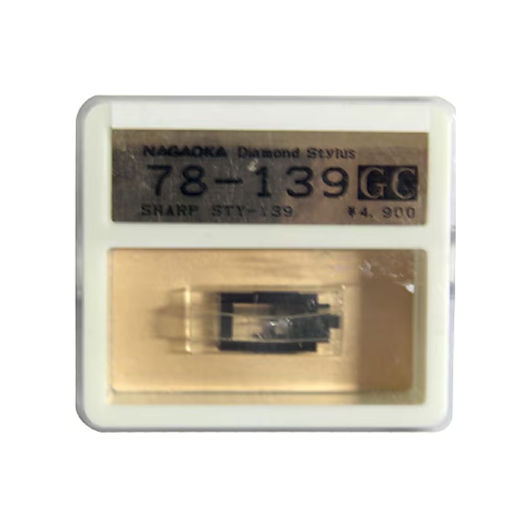 Nagaoka Diamond Stylus GC 78-139 - Jarum Pengganti Piringan Hitam Kualitas Premium (Kompatibel Sharp STY-139)