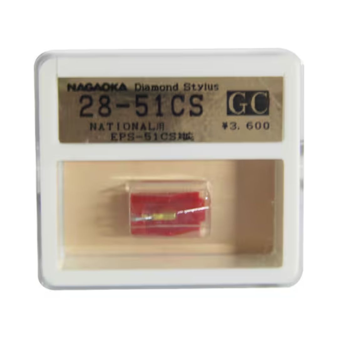 Nagaoka Diamond Stylus GC28-51CS - Jarum Pengganti Piringan Hitam Kualitas Premium (Kompatibel National EPS-51CS)