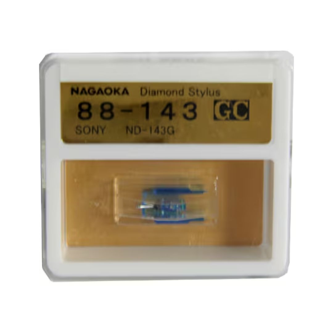 Nagaoka Diamond Stylus GC88-143 - Jarum Pengganti Piringan Hitam Kualitas Premium (Kompatibel Sony ND-143G)