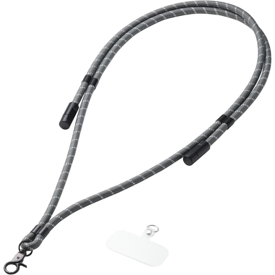 Elecom Smartphone Shoulder Strap Charging Cable 2-in-1 USB Type-C to C 1.5m P-STSDH1CC08 - Fleksibilitas dalam Genggaman! Elecom Smartphone Shoulder Strap Charging Cable 2-in-1 USB Type-C to C 1.5m P-STSDH1CC08 - Fleksibilitas dalam Genggaman!