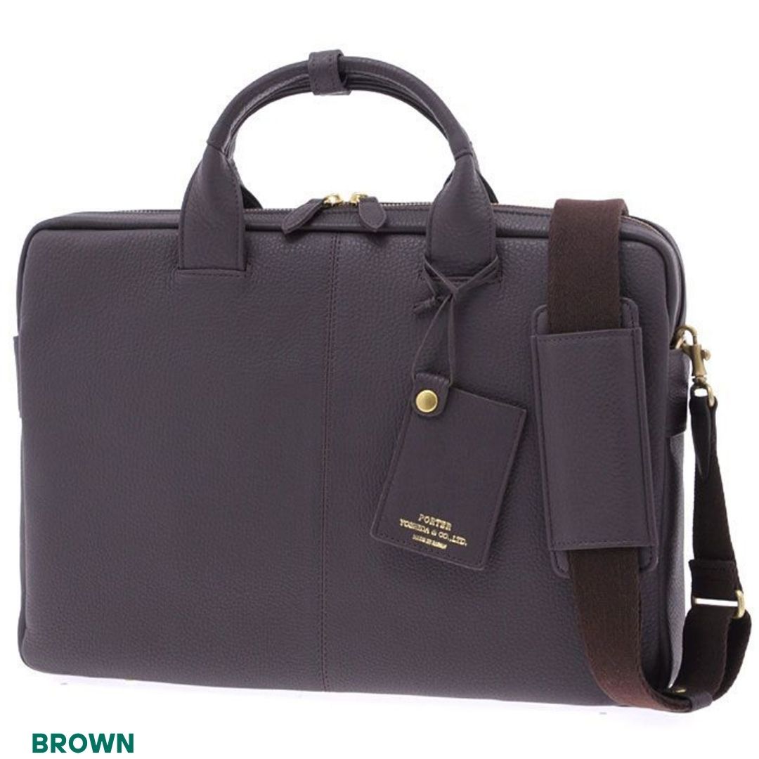 Tas PORTER WITH 2Way Briefcase Kulit Premium Elegan Profesional (016-01075)