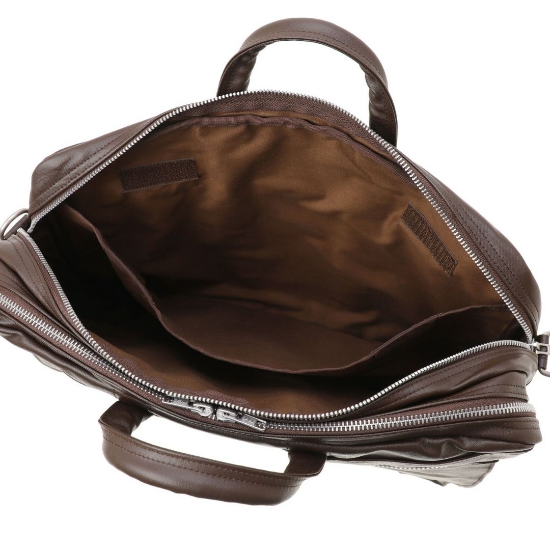 PORTER FREE STYLE 2WAY BRIEFCASE (707-08208) - Brown: Gaya Kulit Fleksibel PORTER FREE STYLE 2WAY BRIEFCASE (707-08208) - Brown: Gaya Kulit Fleksibel