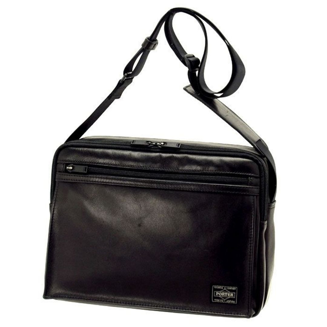 Tas PORTER AMAZE SHOULDER BAG (L) 022-03790 (Black): Tas Kulit Ringan dan Elegan