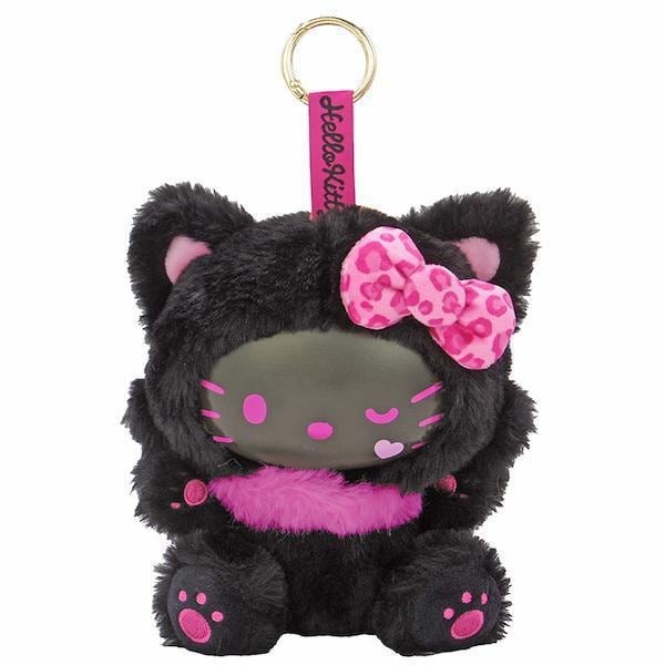 Plush Toy with Carabiner Hello Kitty Fine Face Cat Series
