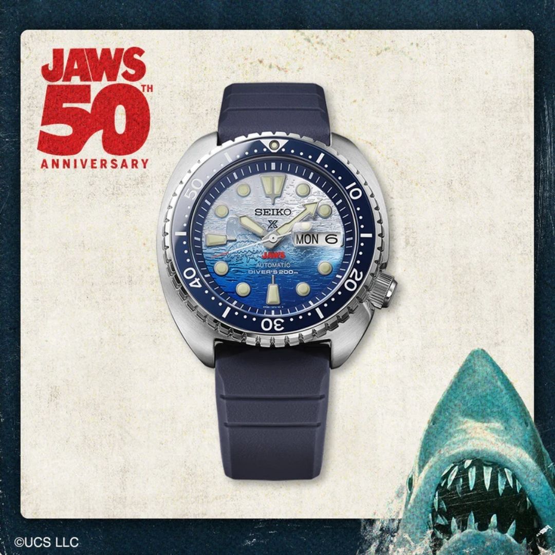 Jam Tangan Seiko Prospex JAWS SBDY137 Edisi Terbatas 50th Anniversary PO-25