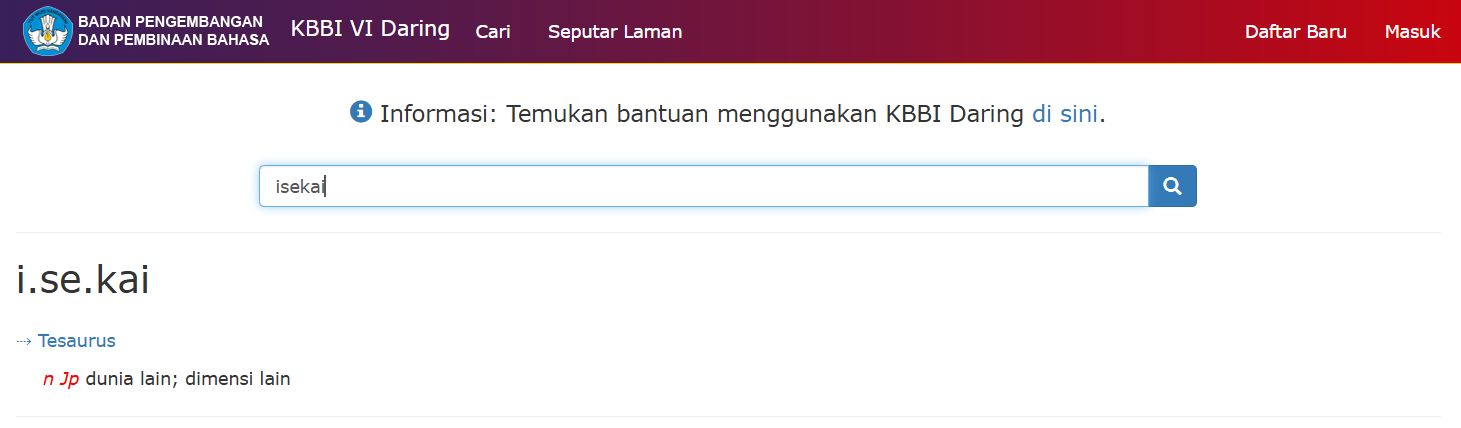 BLOG-Kata-Kata Serapan Bahasa Jepang yang Resmi Masuk KBBI