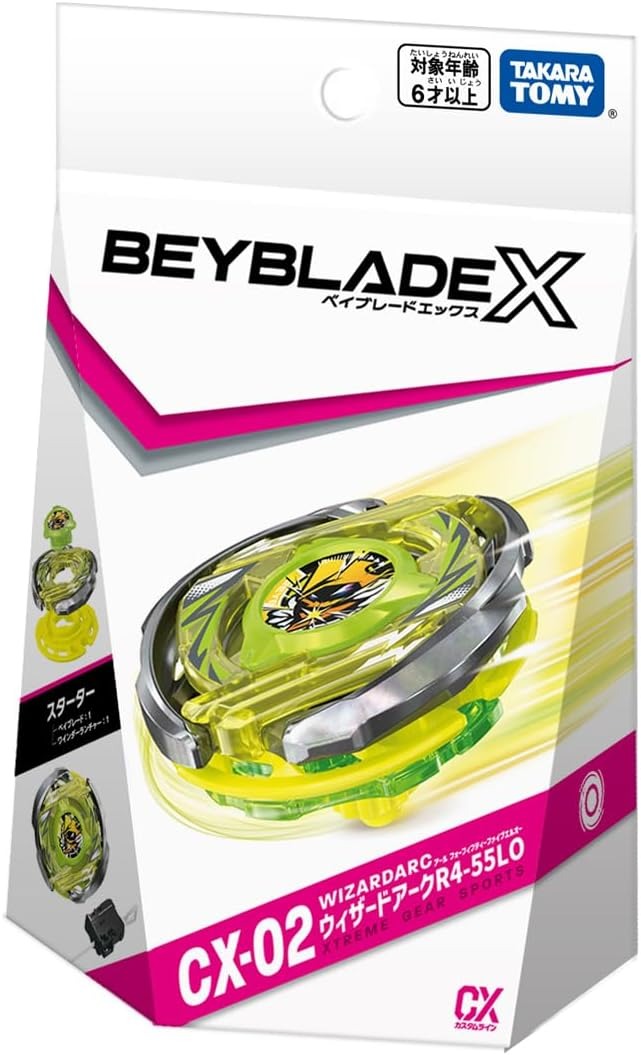 BEYBLADE X Beyblade X CX-02 Starter Wizard Arc R4-55LO BEYBLADE X Beyblade X CX-02 Starter Wizard Arc R4-55LO