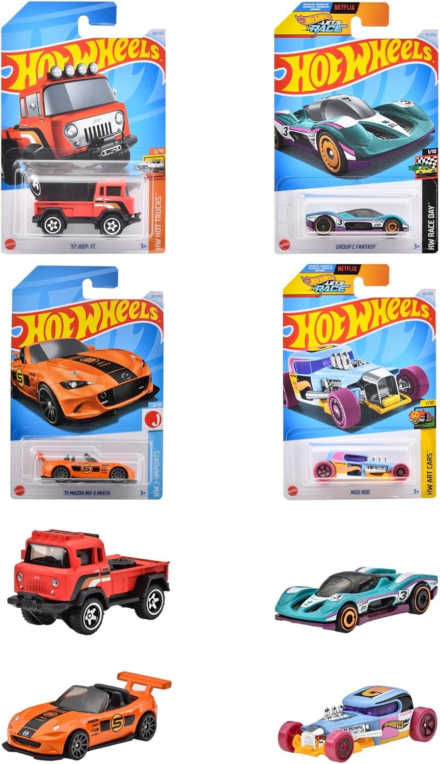 Hot Wheels 98MJ-C4982 Basic Car, J Assortment (36 Mini Cars Sold in Box) Hot Wheels 98MJ-C4982 Basic Car, J Assortment (36 Mini Cars Sold in Box)