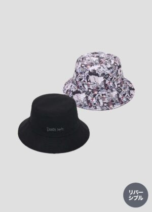 Topi Graniph DEATH NOTE - Memory Pattern Reversible Bucket Hat Topi Graniph DEATH NOTE - Memory Pattern Reversible Bucket Hat