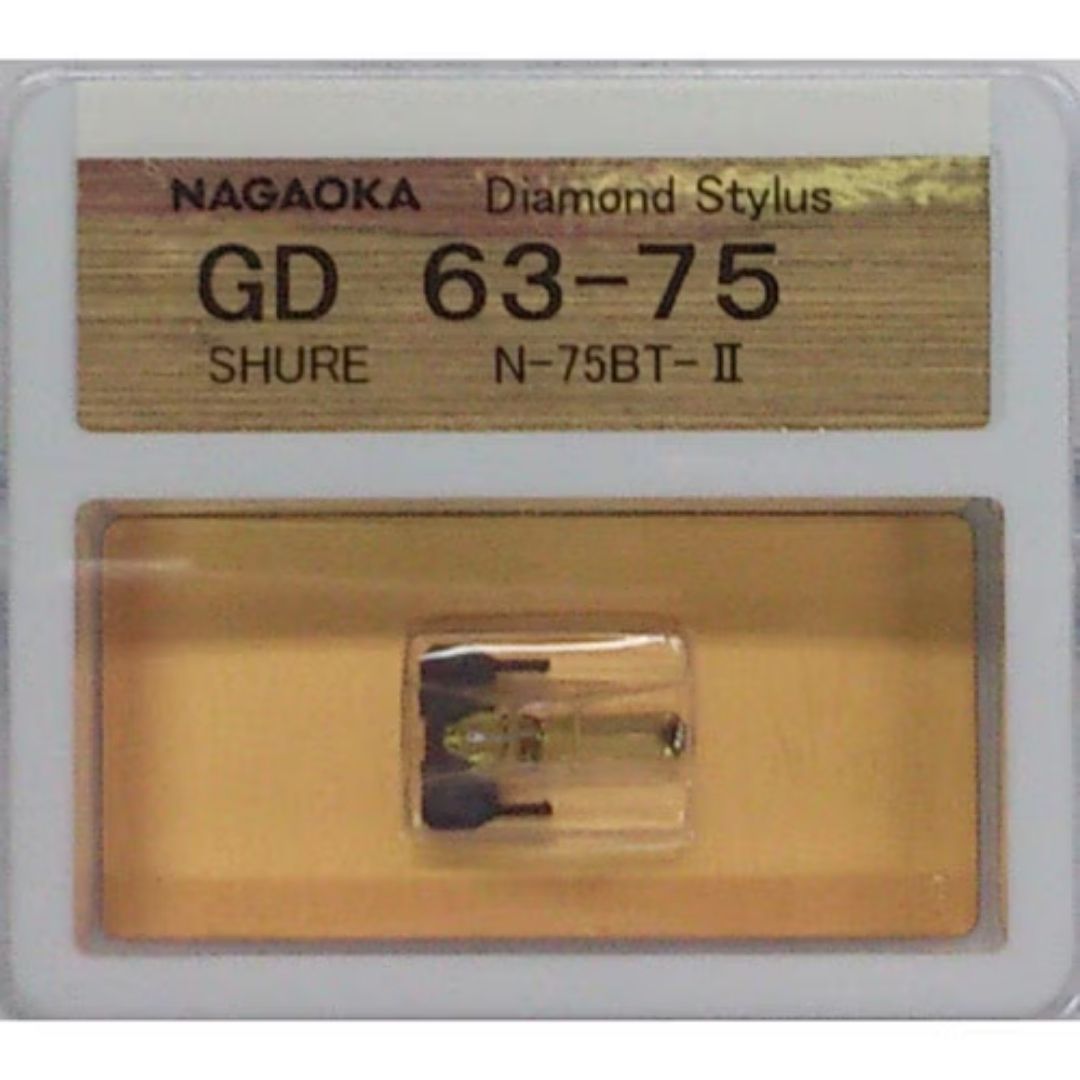Nagaoka Diamond Stylus GD63-75 Jarum Pengganti Shure N-75BT-II