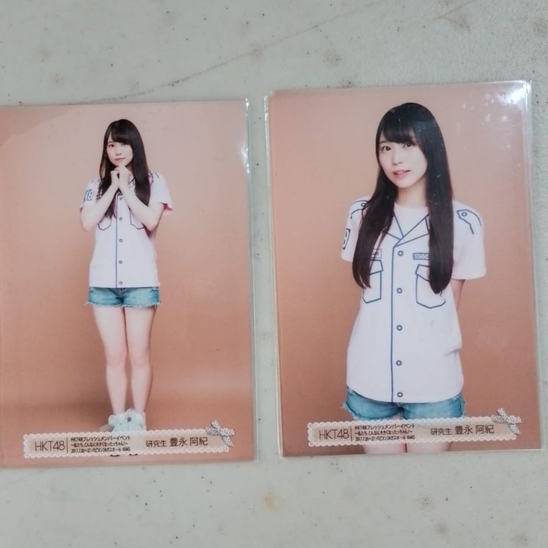 HKT48 Aki Toyonaga Official Photocard Set (Fresh Member Event 2017)