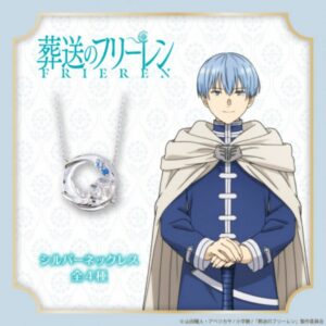 Sousou no Frieren Himmel Silver Necklace - Kalung Perak Resmi Anime Frieren dengan Motif Bunga Moonflower dan Batu Biru! PO25