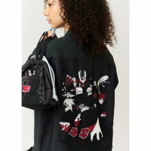 Graniph X Naruto: Kemeja Kerah Terbuka Big Silhouette Akatsuki yang Wajib Dimiliki Penggemar! PO25