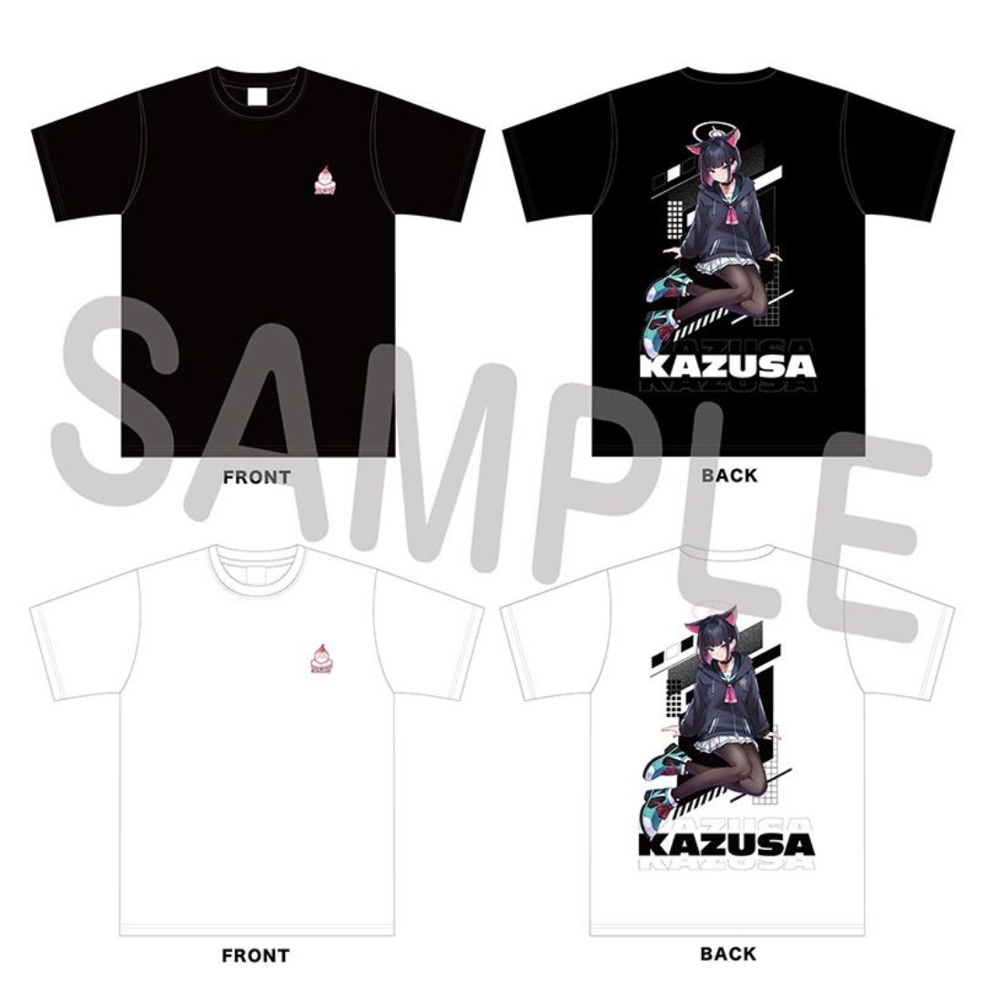 Kaos Blue Archive Kazusa Sneaker T-Shirt: Tersedia Hitam dan Putih