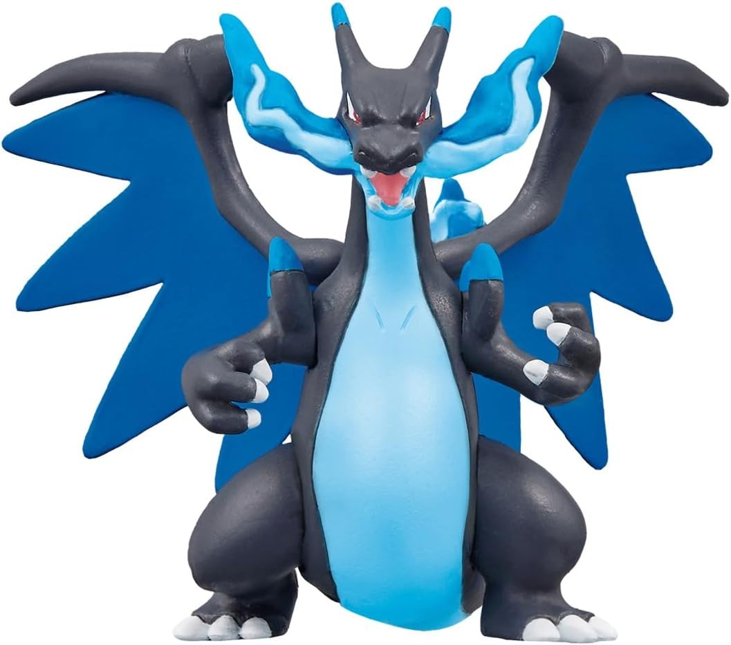 Takara Tomy Pokemon Moncolle – Figura Mega Charizard X, Altezza 6 Cm, Collezionabile Ufficiale