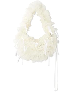 Snidel SWGB244634 Tulle Ribbon Bag (Color: IVR)