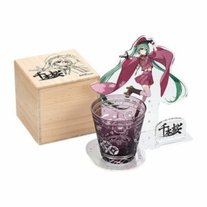 Gelas Senbonzakura Edo Kiriko Glass Hatsune Miku Limited Edition