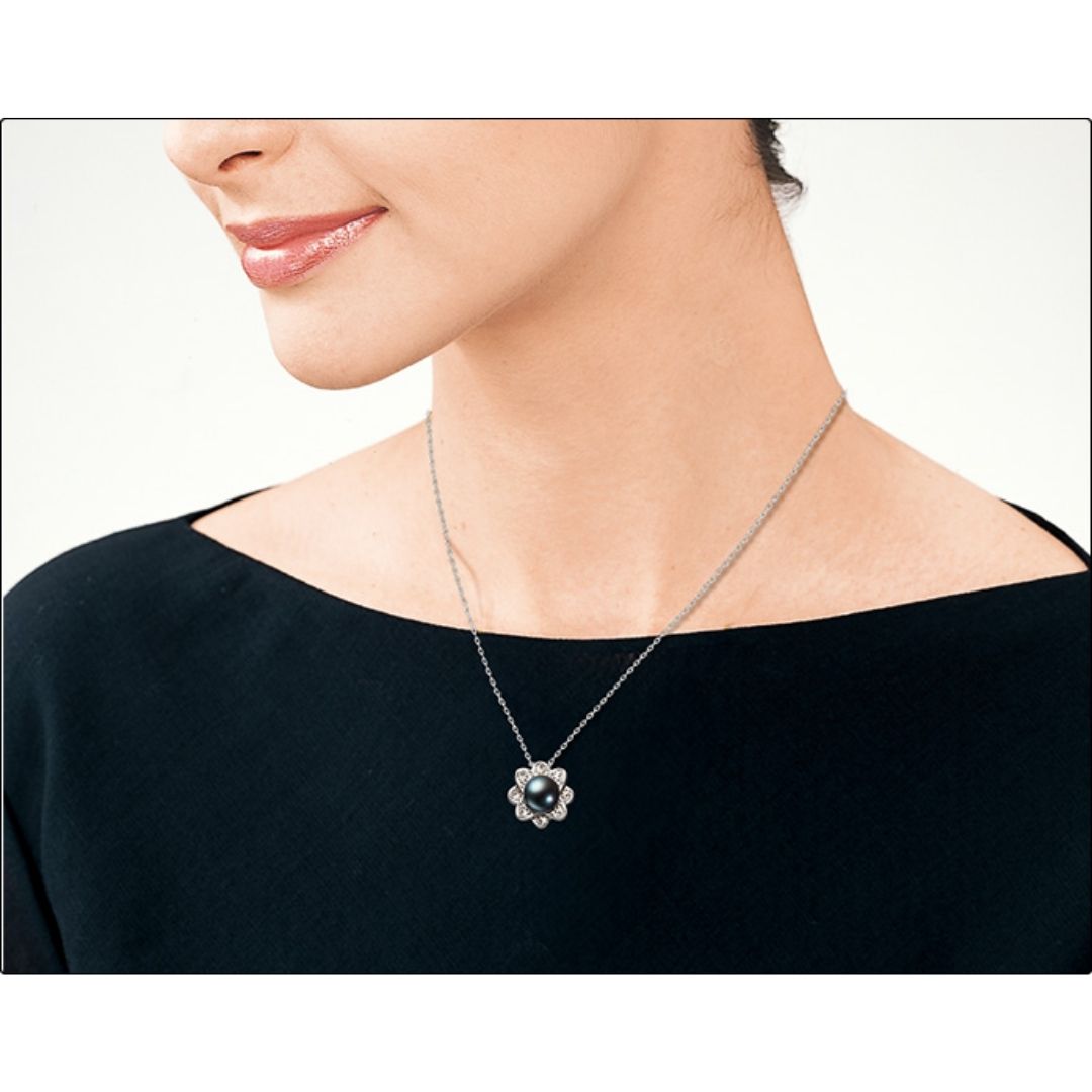 Kalung Black Pearl Pendant Conan vs Kid The Raven Star (Premico) Kalung Black Pearl Pendant Conan vs Kid The Raven Star (Premico)