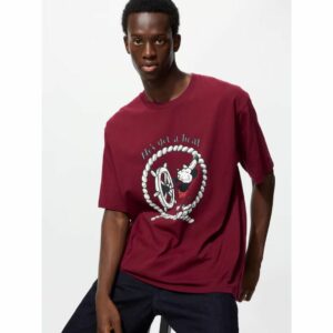 Kaos Uniqlo Disney Art UT Relaxed Fit Unisex (Merah) 2025
