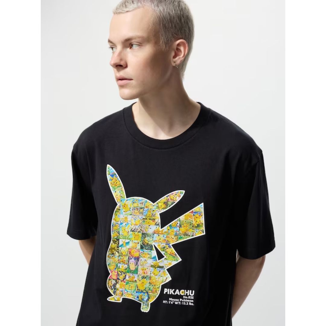 Kaos Uniqlo Pokémon UT (Hitam) Koleksi 2025