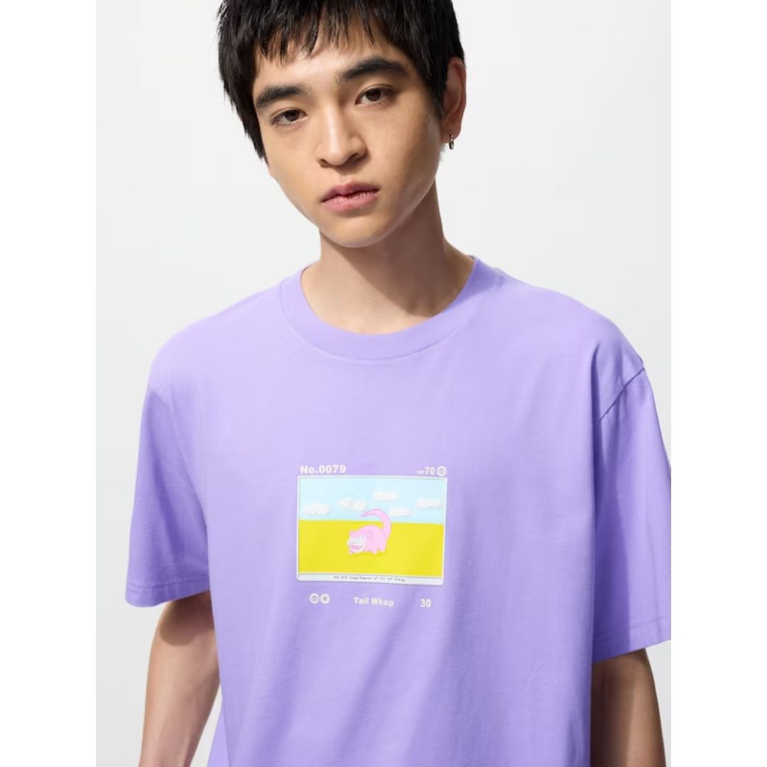Kaos Uniqlo Pokémon UT 2025 (Ungu) Koleksi Eksklusif Pokémon