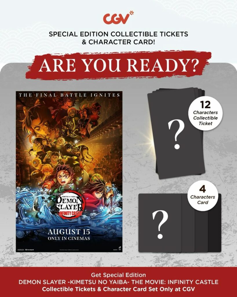 blog-CGV Bakal Bagikan Tiket & Kartu Karakter Edisi Spesial Demon Slayer: Infinity Castle!