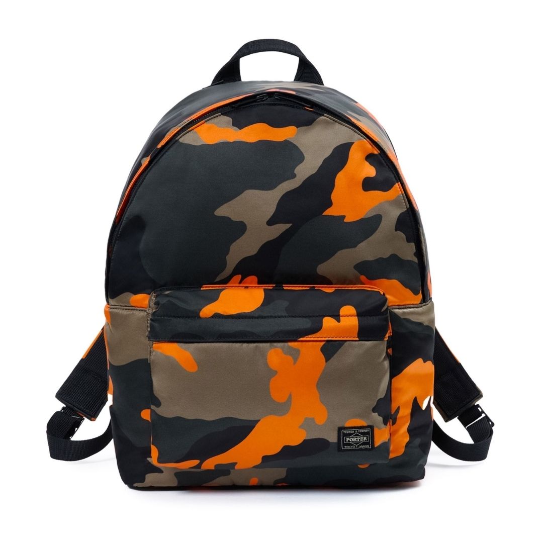 PORTER PS Camo Daypack Woodland Orange: Tas Ransel Trendy (384-19506) PORTER PS Camo Daypack Woodland Orange: Tas Ransel Trendy (384-19506)