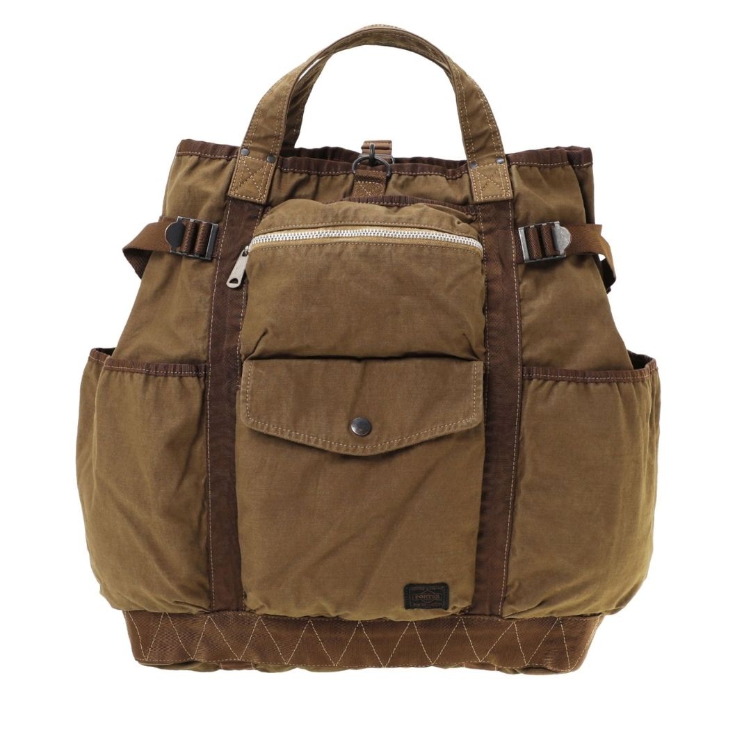 PORTER CRAG 2Way Rucksack Navy/Coyote: Ransel Stylish dan Unik (540-19695)