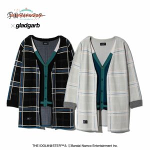 Cardigan Gakuen Idolmaster Temari (Gray/Black): Layer Look Stylish