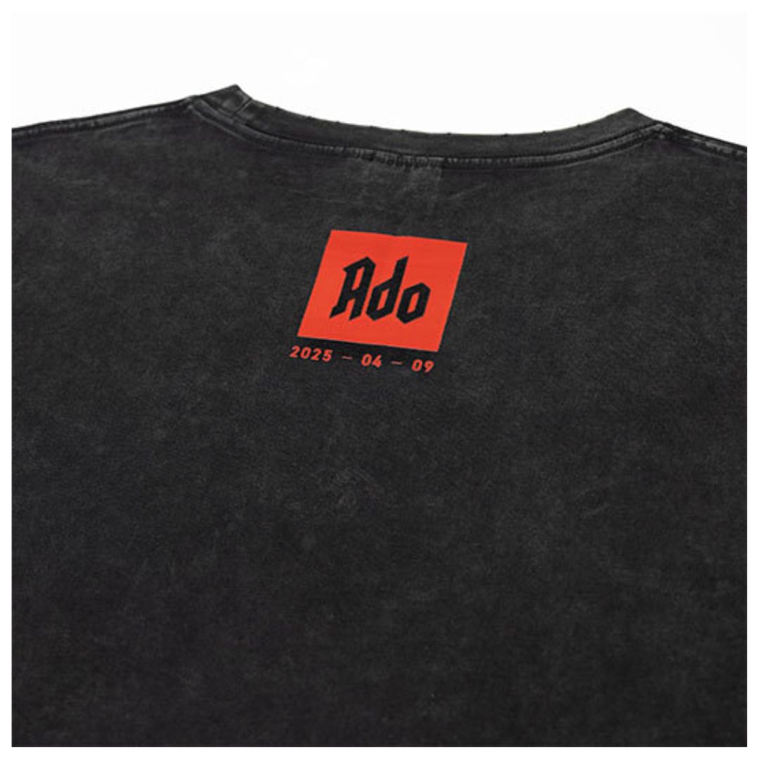 Ado 5th Anniversary T-shirt POPUP-STORE Rock Star Edition Black Ado 5th Anniversary T-shirt POPUP-STORE Rock Star Edition Black