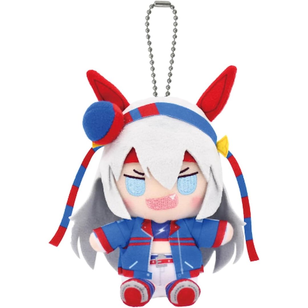 Chibi Plush Tamamo Cross Uma Musume Cinderella Gray: Resmi dari Bandai! (110mm)