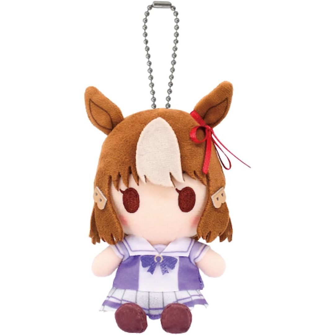 Chibi Plush Berno Light Uma Musume Cinderella Gray: Resmi dari Bandai! (110mm)