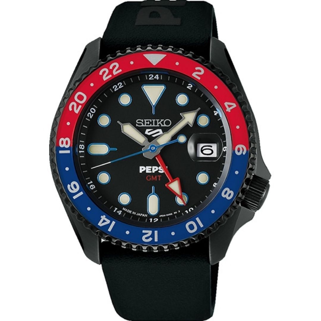 Jam Tangan SEIKO 5 Sports SKX GMT PEPSI SBSC023 Limited Edition