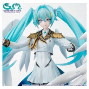Lucrea Gundam 45th Anniversary x Hatsune Miku x Wing Gundam Zero EW – Figur Eksklusif Skala 1/7f