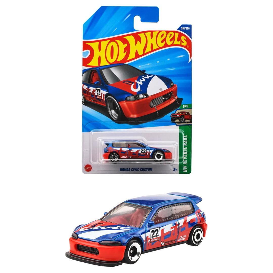 Hot Wheels Honda Civic Custom Basic Car JFN58 Miniatur Mobil Sport 2025