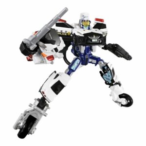 Takara Tomy Unite Police Braver Patrol Car & White Bike Combined Set Takara Tomy Unite Police Braver Patrol Car & White Bike Combined Set