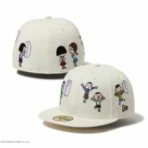 Topi New Era 59FIFTY Chibi Maruko-chan All Over Chrome White Topi New Era 59FIFTY Chibi Maruko-chan All Over Chrome White