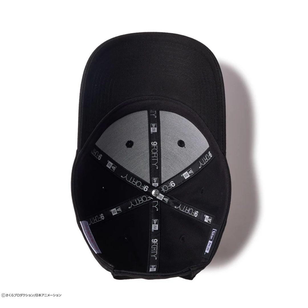 Topi New Era 9FORTY Chibi Maruko-chan Flag Logo Maruko Black (56.8 - 60.6cm)